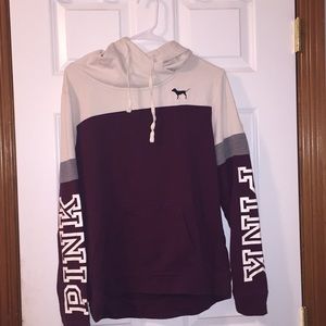 Maroon/Cream colored Pink sweatshirt